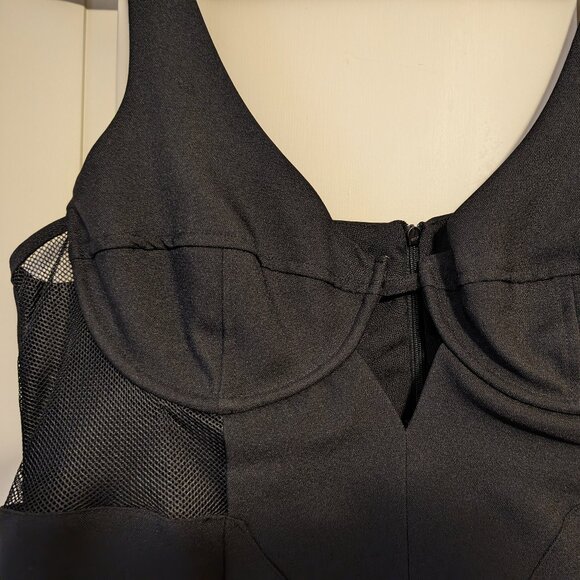 Nasty Gal Mesh Insert Tailored Dress | 14 - Picture 5 of 5